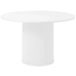 Accento Ø120 cm Matbord Vit