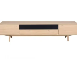 Aeris Mediabänk 233 cm Ljus Ek