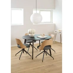 Alba Matbord Rund 120 cm Svart