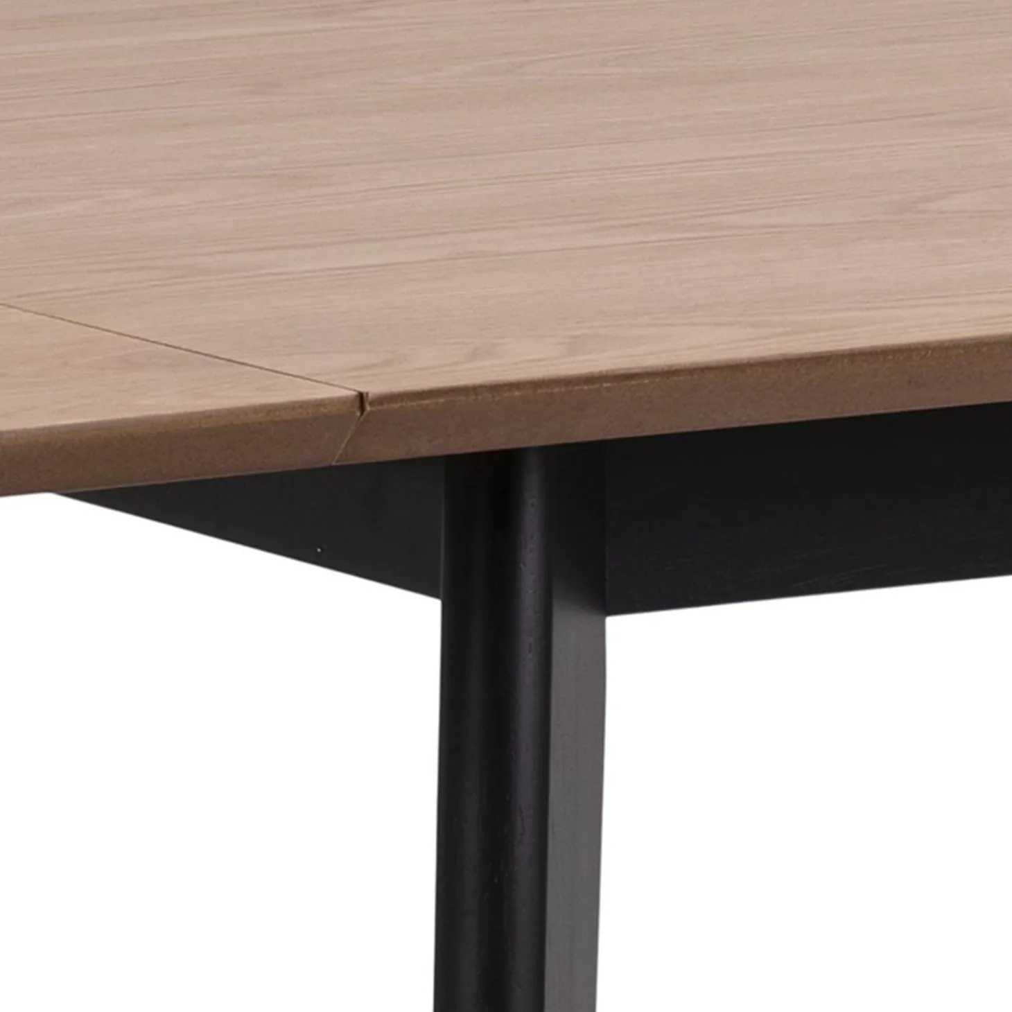 Alba Matbord 80x80/120 cm Ek/Svart