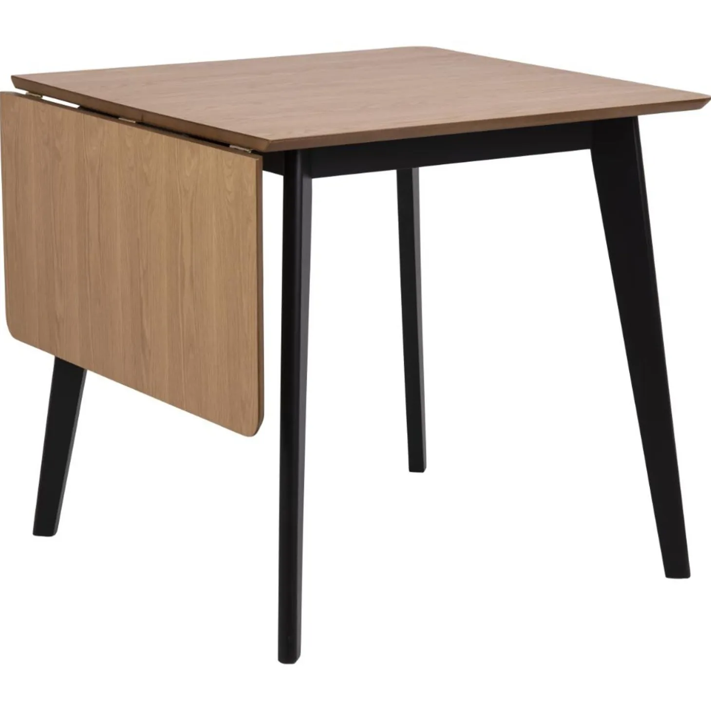 Alba Matbord 80x80/120 cm Ek/Svart