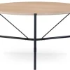 Ale Matbord Rund 135cm Vitoljad Ek / Svart