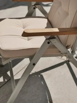 Andy Positionsstol Light Grey/Teak