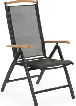 Andy Positionsstol Svart/Svart/Teak