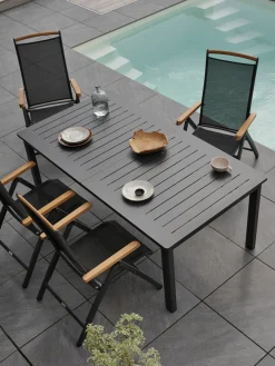 Andy Positionsstol Svart/Svart/Teak