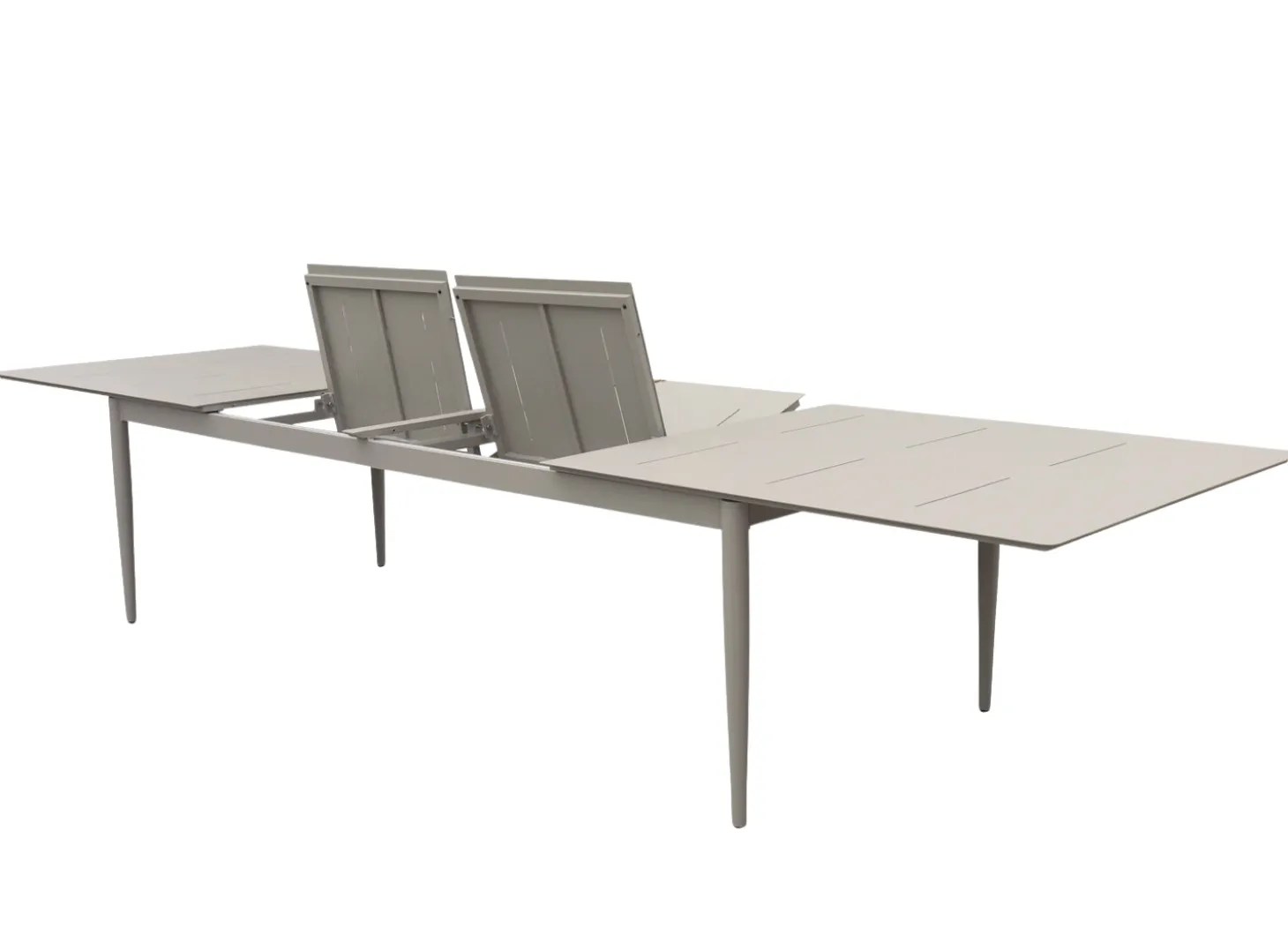 Anzio Matbord XL 110x266-396 cm Khaki