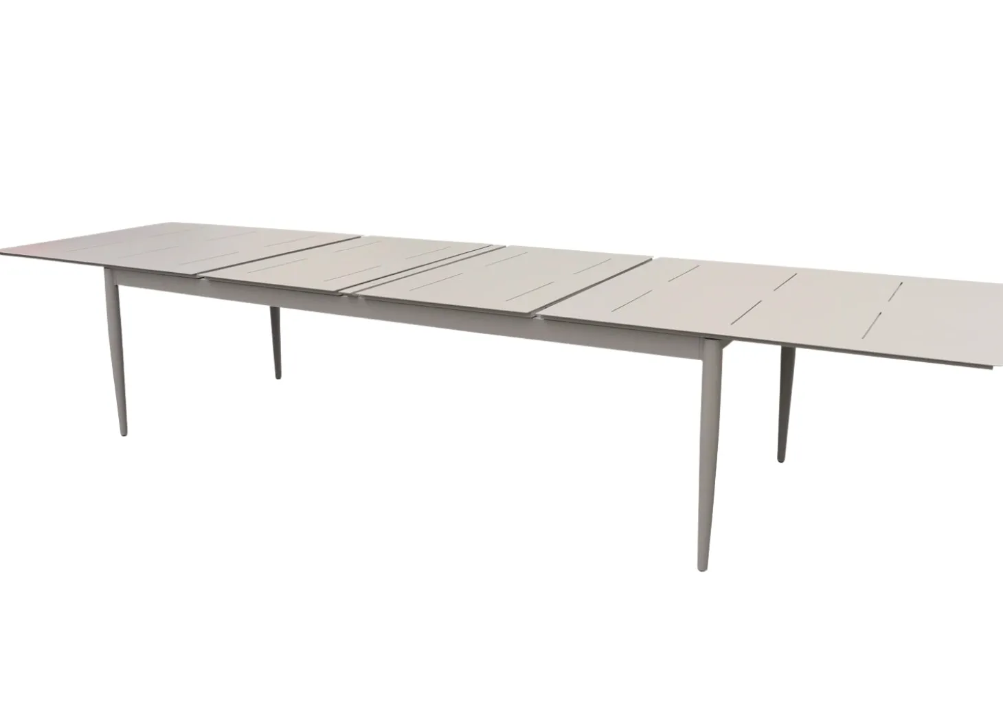 Anzio Matbord XL 110x266-396 cm Khaki