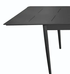 Anzio Matbord XL 110x266-396 cm Svart
