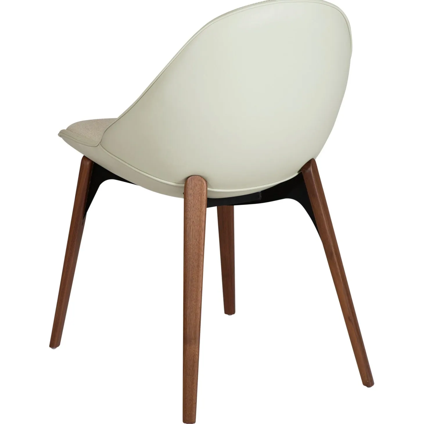 Arch Stol Bone White, Walnut