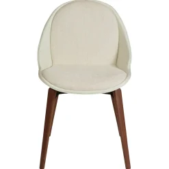 Arch Stol Bone White, Walnut