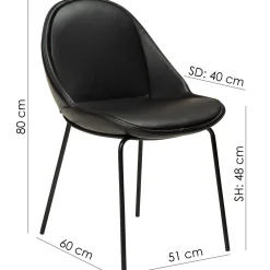 Arch Stol Vintage Black, Black