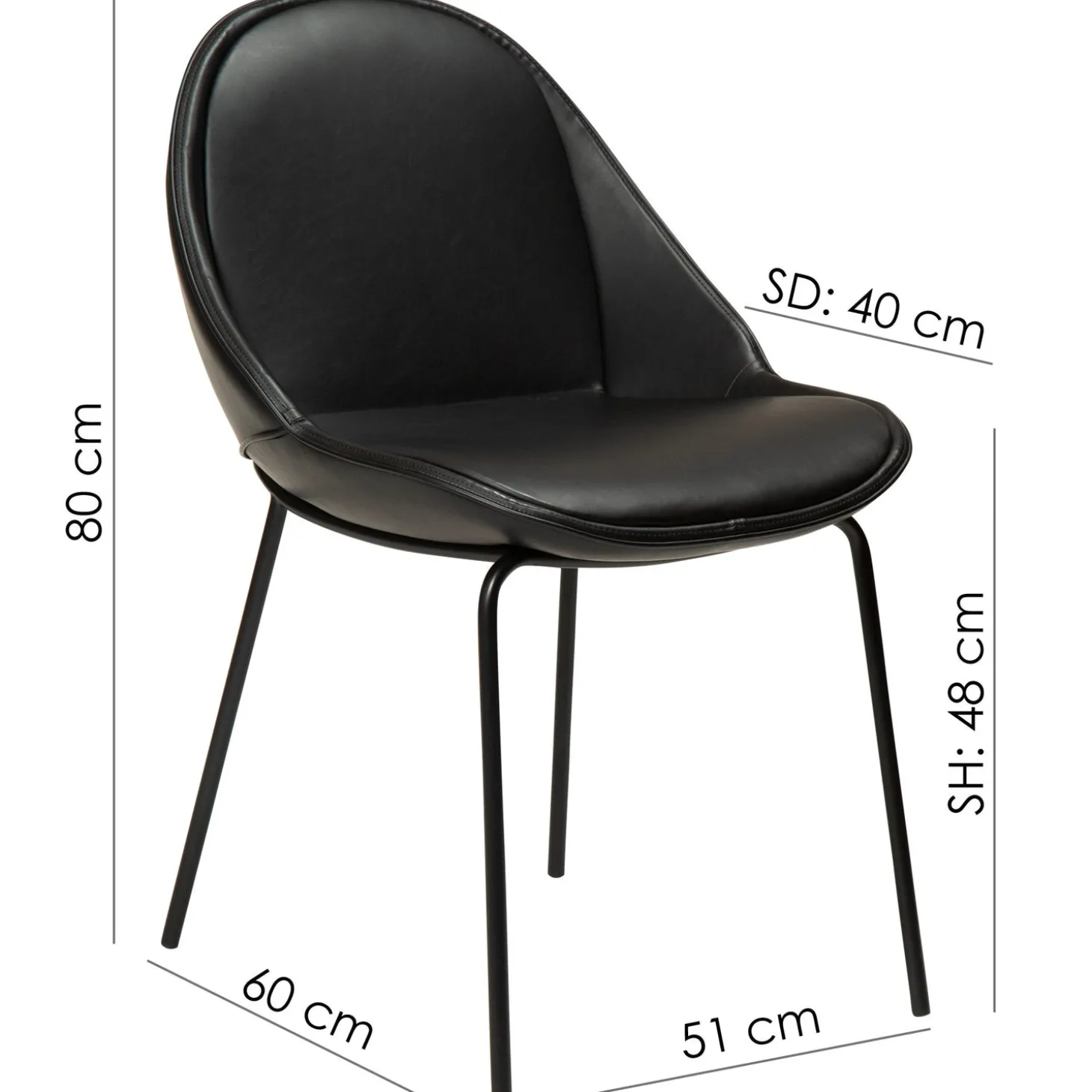 Arch Stol Vintage Black, Black
