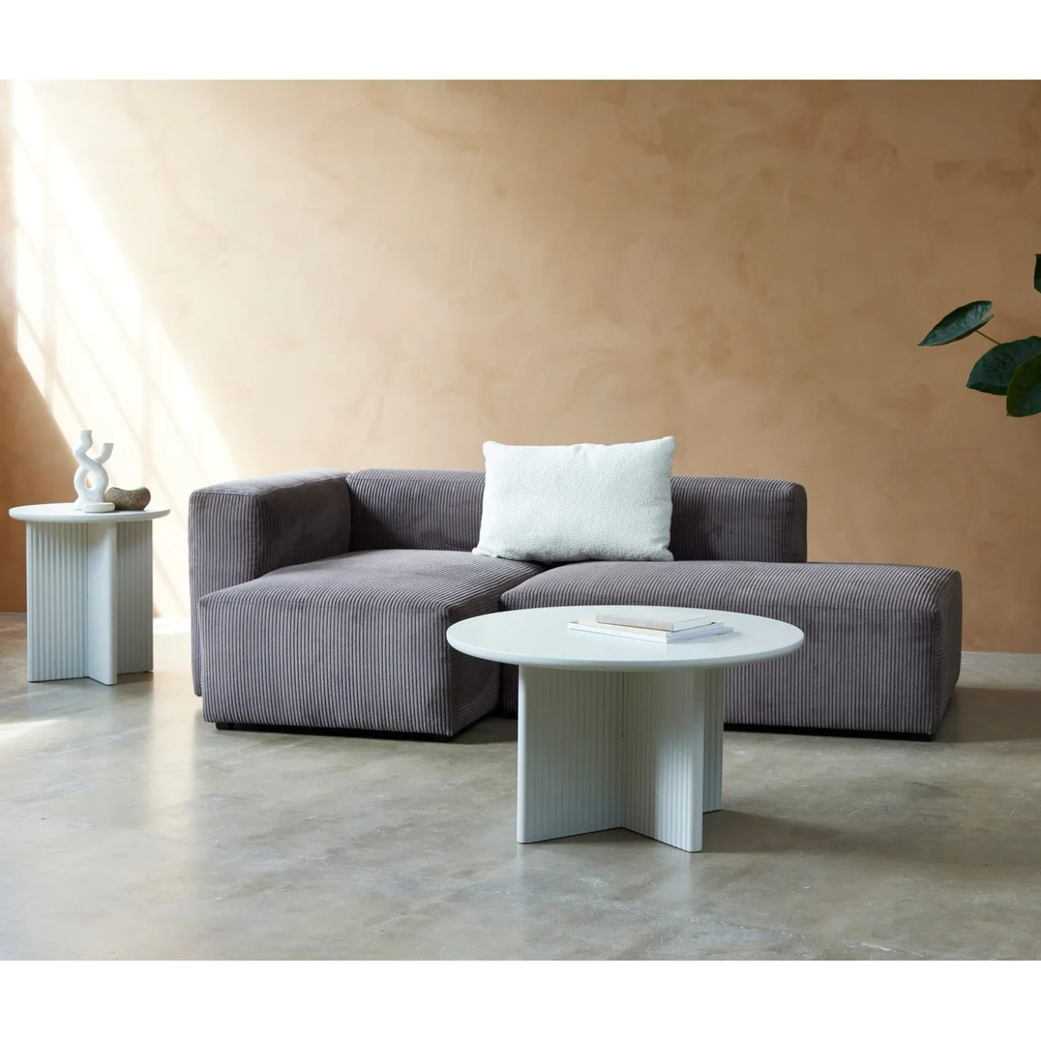 Arco Soffbord rund 80 cm Greige