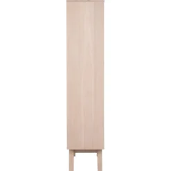 Arendal Vitrinskåp 190x72x42 cm Vitpigmenterad Ek