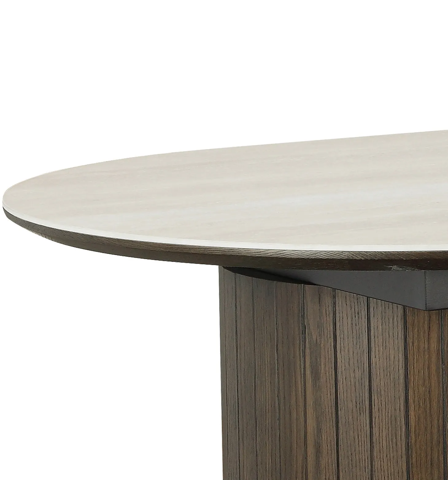 Aria Matbord 100x190-235 cm Keramisk Travertin