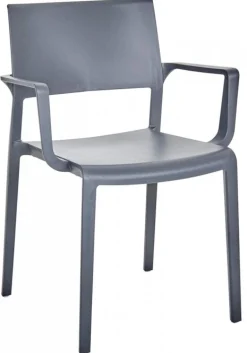 Arket Cafégrupp 60cm ink 2st Lilibet Karmstolar Grå