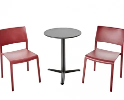 Arket Cafégrupp 60cm ink 2st Lilibet Stolar Bordeaux