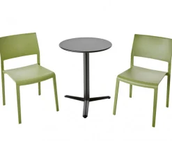 Arket Cafégrupp 60cm ink 2st Lilibet Stolar Olivgrön
