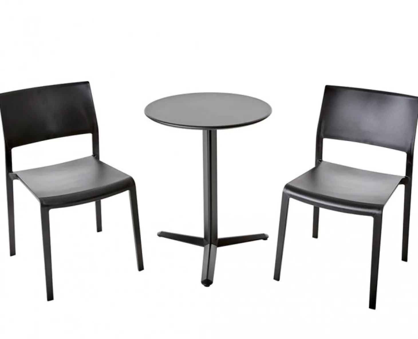 Arket Cafégrupp 60cm ink 2st Lilibet Stolar Svart