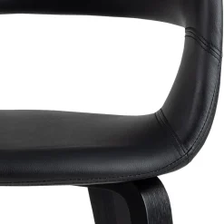 Ascue Karmstol PU Svart