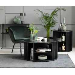 Audrey Soffbord Ø85 cm Svart