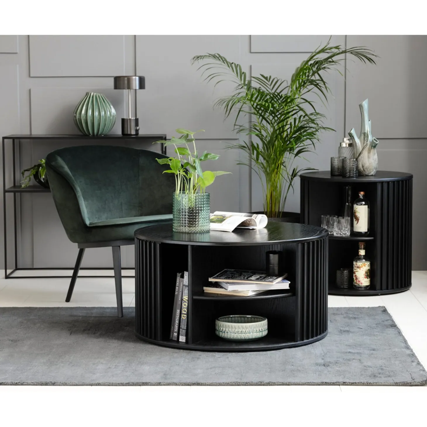 Audrey Soffbord Ø85 cm Svart