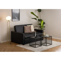 Auxerre Sidobord 40x40x40 cm Härdat glas