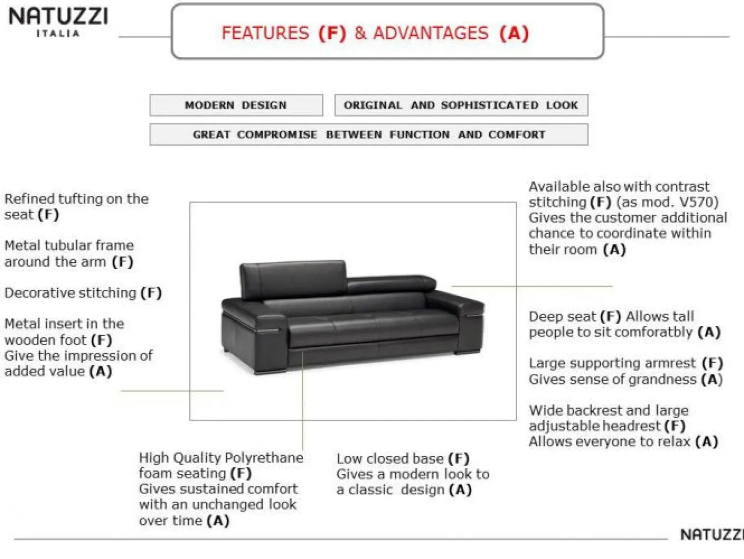 Avana 2570 3-sits XL Soffa