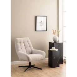 Avril Vilofåtölj Monza tyg Beige