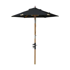Balkong Ø1,8 m Polyesterduk Parasoll Svart