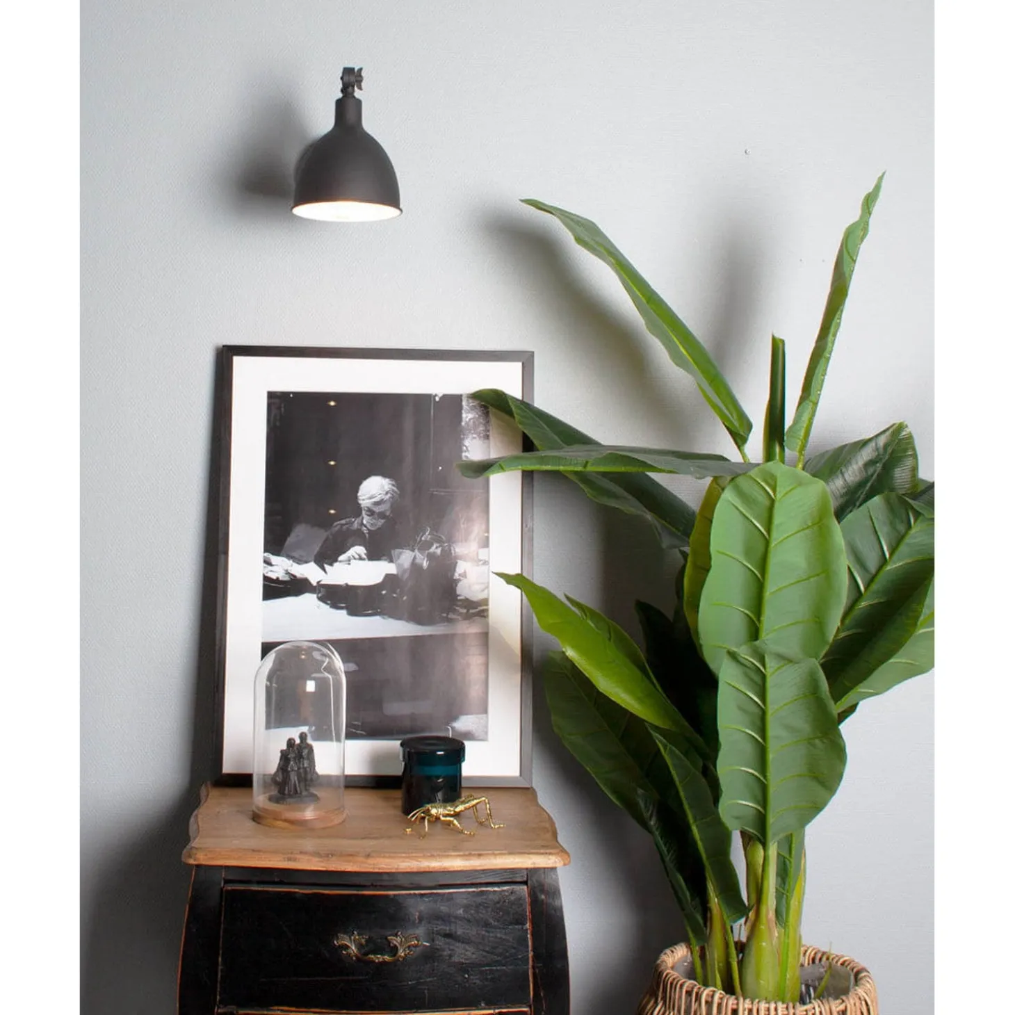 Bazar Mini Vägglampa Sandsvart