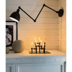 Bazar Vägglampa Sandsvart
