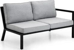 Belfort 2-Sits Soffa H/V Svart/Grå