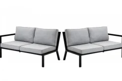 Belfort 2-Sits Soffa H/V Svart/Grå