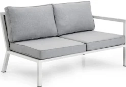 Belfort 2-Sits Soffa H/V Vit/Grå