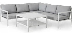 Belfort 2-Sits Soffa H/V Vit/Grå