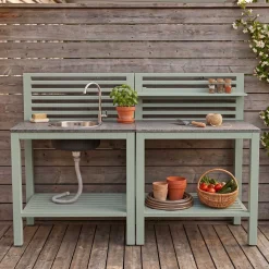 Bellac Utekök Bänk Dusty Green