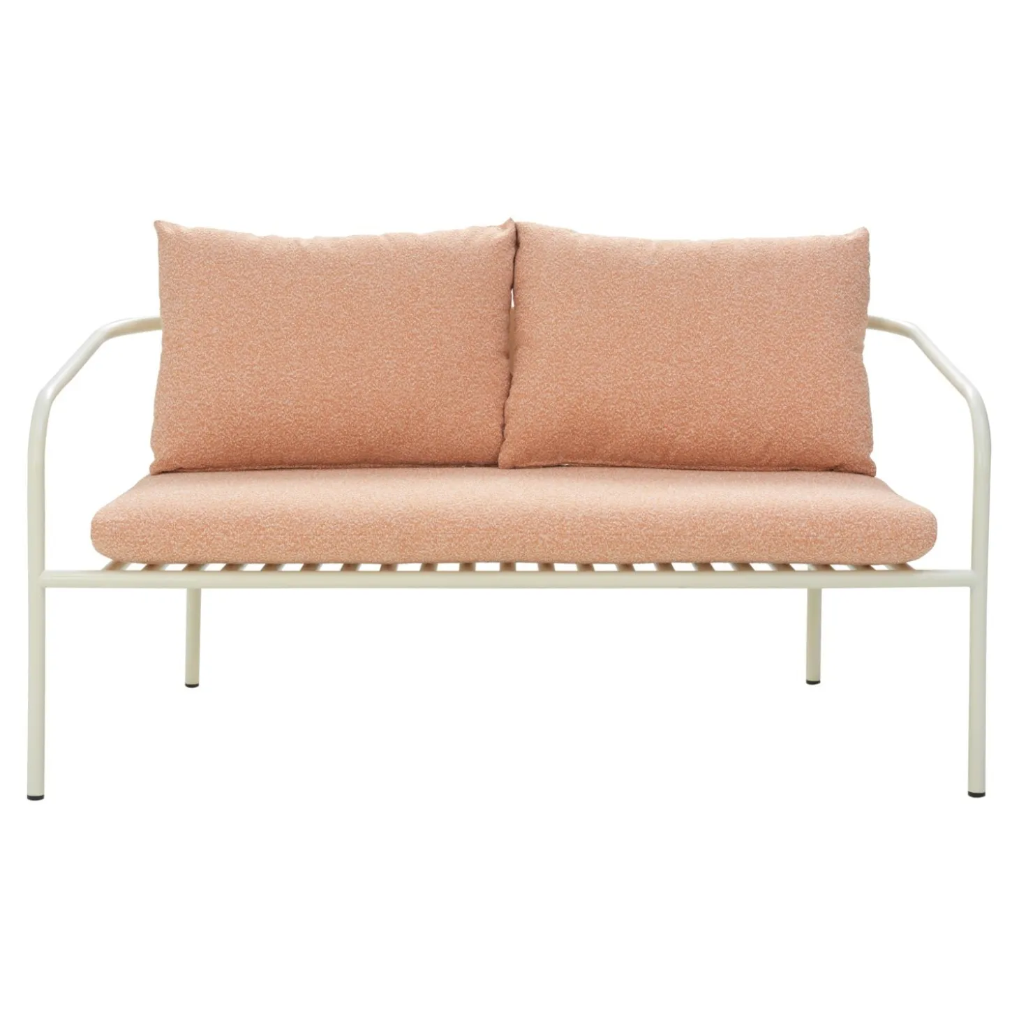Bendt 2-sits Soffa 138x72 cm Pearl White/Teddy Orange