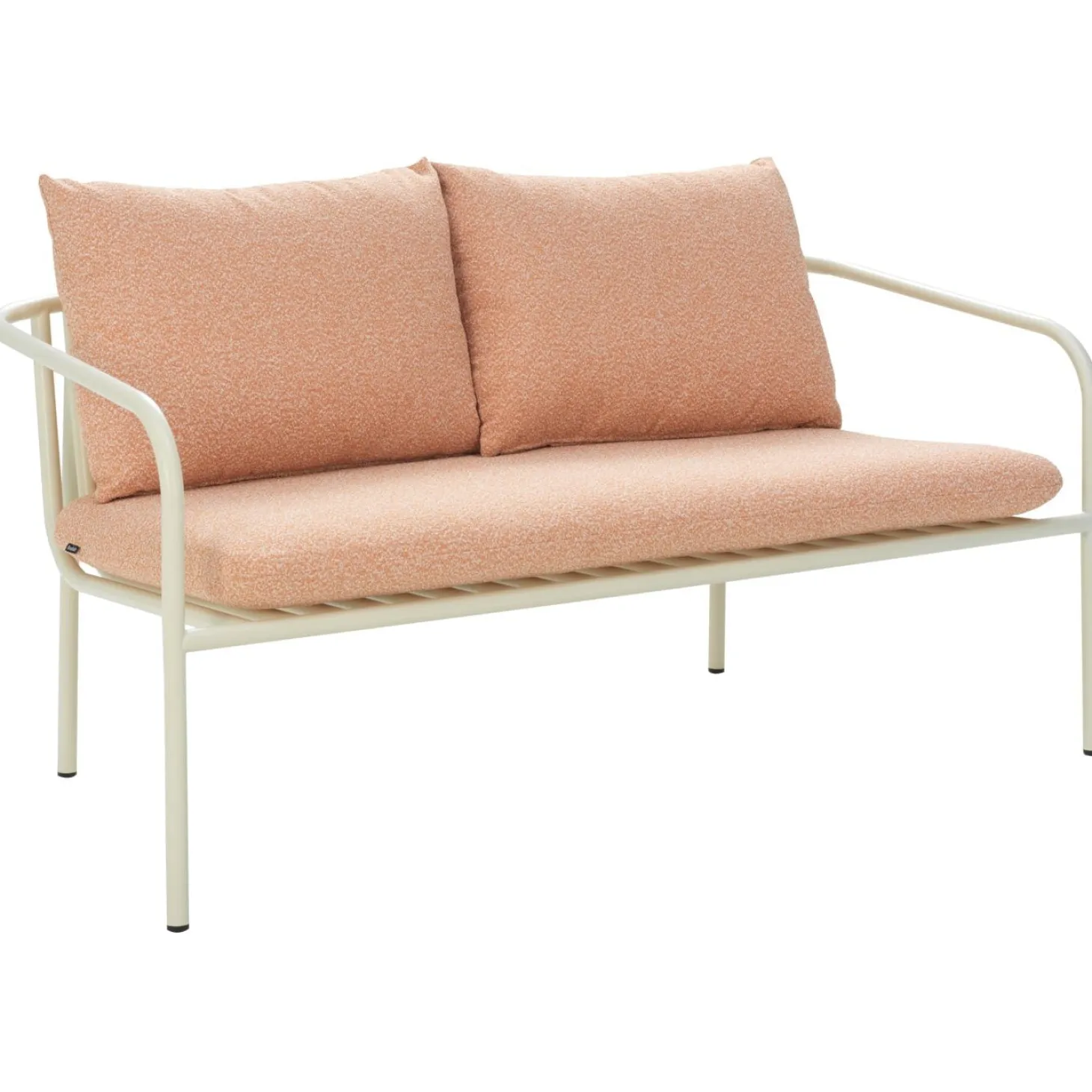 Bendt 2-sits Soffa 138x72 cm Pearl White/Teddy Orange