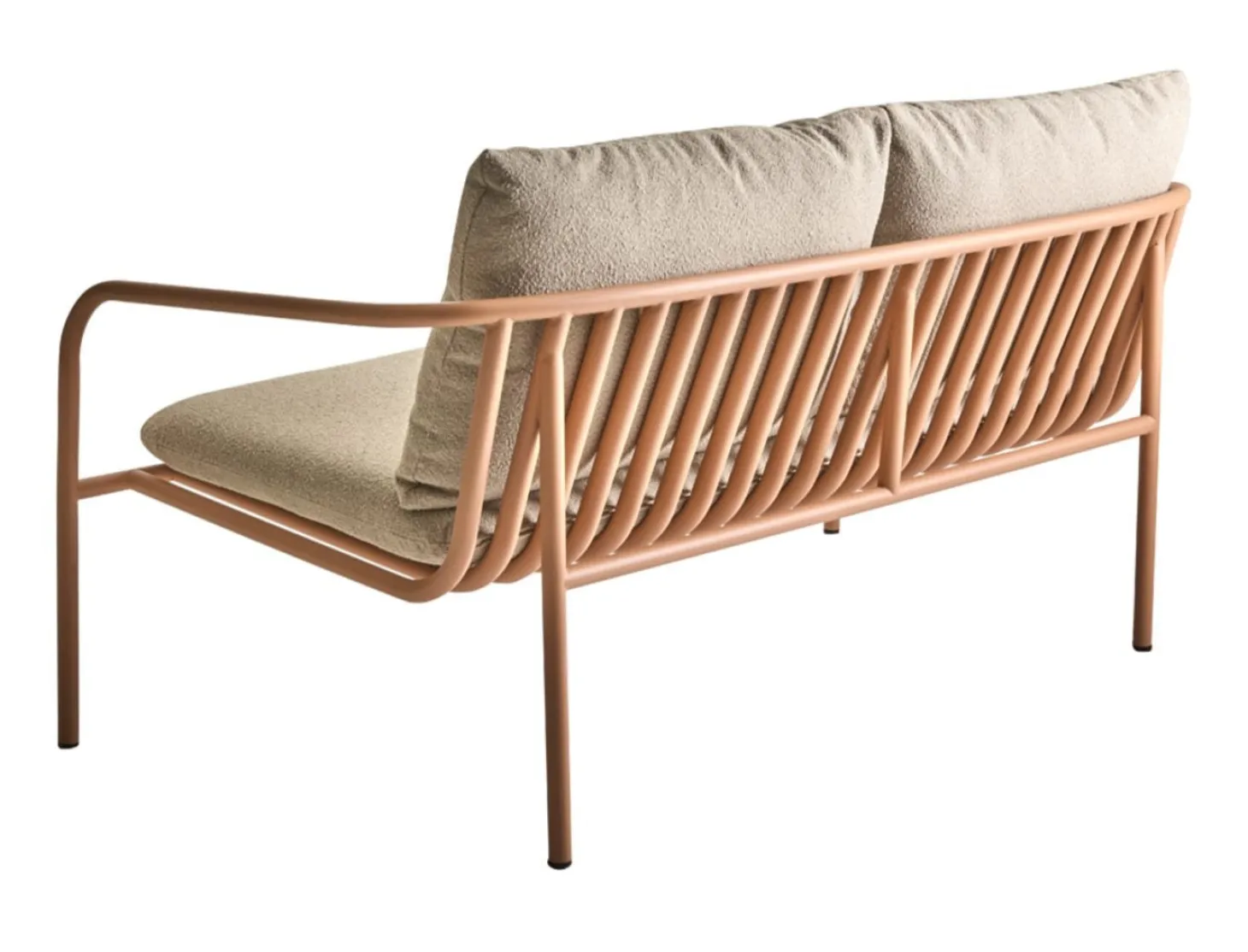 Bendt 2-sits Utesoffa Peach/Teddy Beige