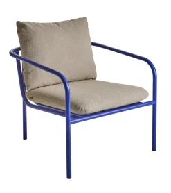 Bendt Utefåtölj Indigo Blue/Teddy Beige