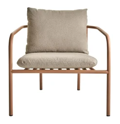Bendt Utefåtölj Peach/Teddy Beige