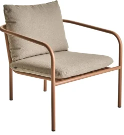 Bendt Utefåtölj Peach/Teddy Beige