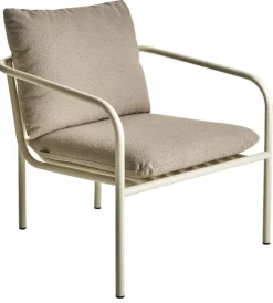 Bendt Utefåtölj Pearl White/Teddy Beige