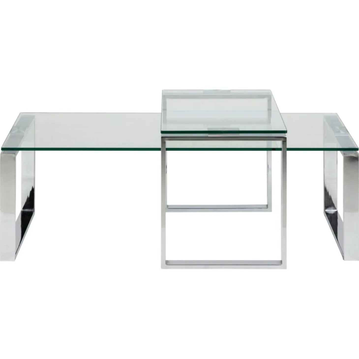 Benz Satsbord 45x115x69 cm Krom/Glas