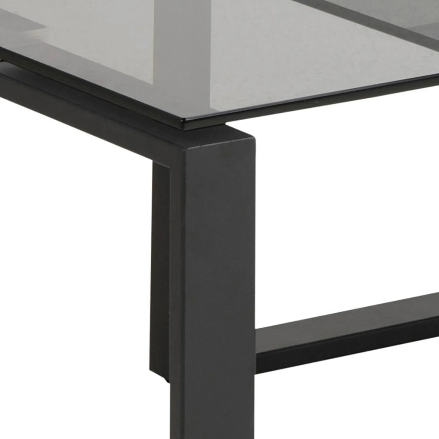 Benz Satsbord 45x115x69 cm Svart/Glas