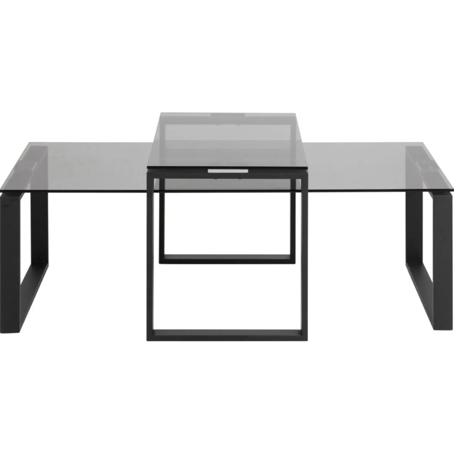 Benz Satsbord 45x115x69 cm Svart/Glas