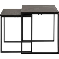 Benz Satsbord 55x50x50 cm Svart Keramik