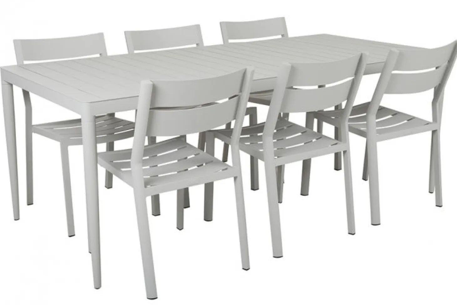 Bigby Matgrupp 195x90 cm ink Delia Light Grey