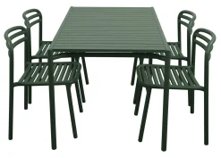 Bliss Matgrupp - Bord 130x80 cm + 4 st Stolar Dark Green